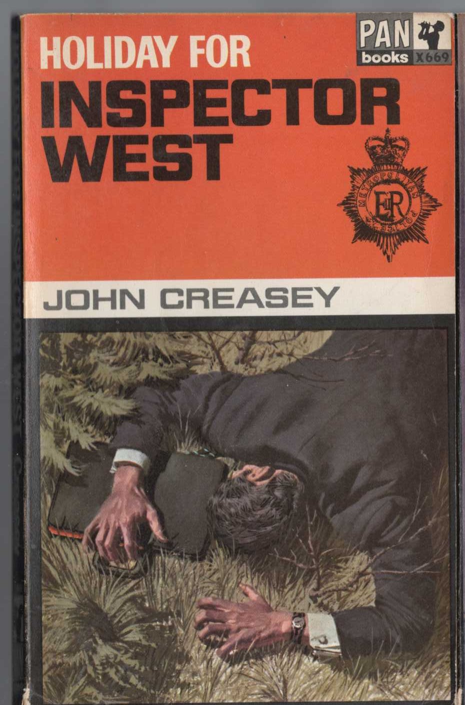 John Creasey  HOLIDAY FOR INSPECTOR WEST front book cover image