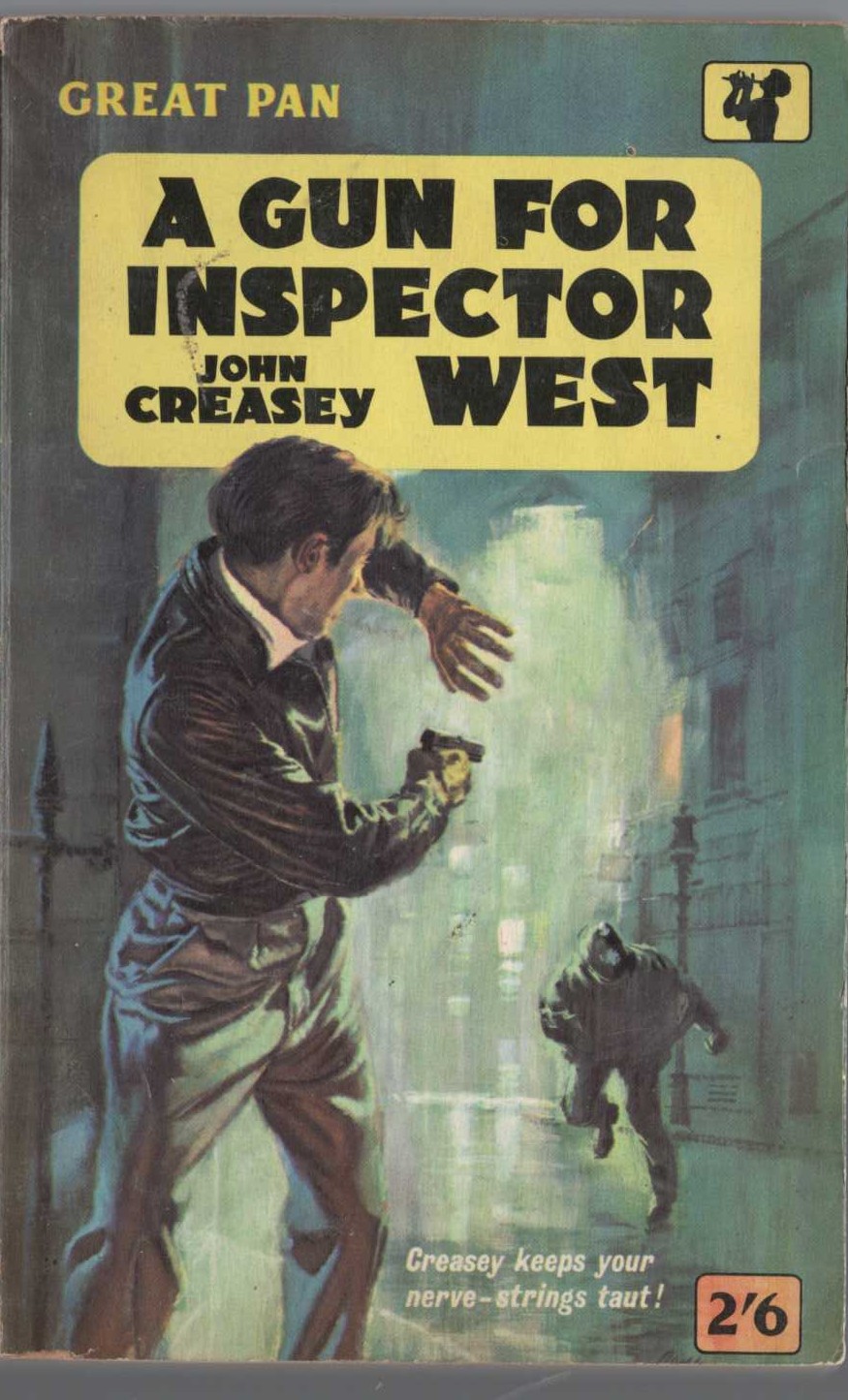 John Creasey  A GUN FOR INSPECTOR WEST front book cover image