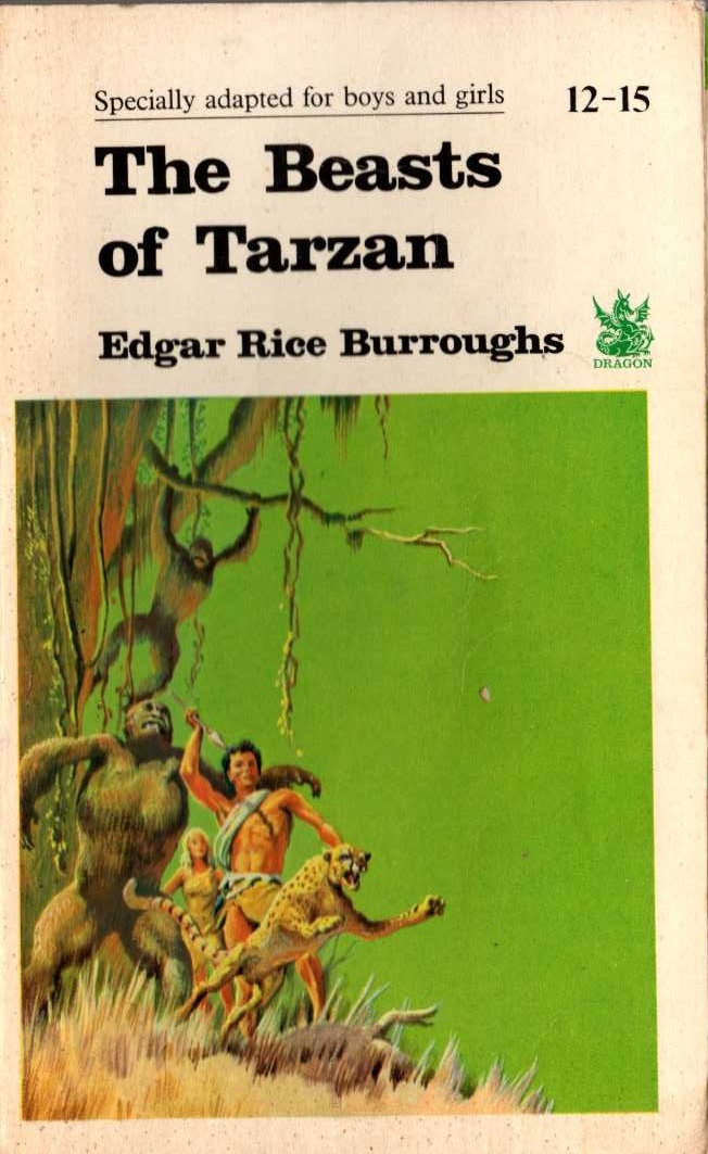 Edgar Rice Burroughs  THE BEASTS OF TARZAN front book cover image
