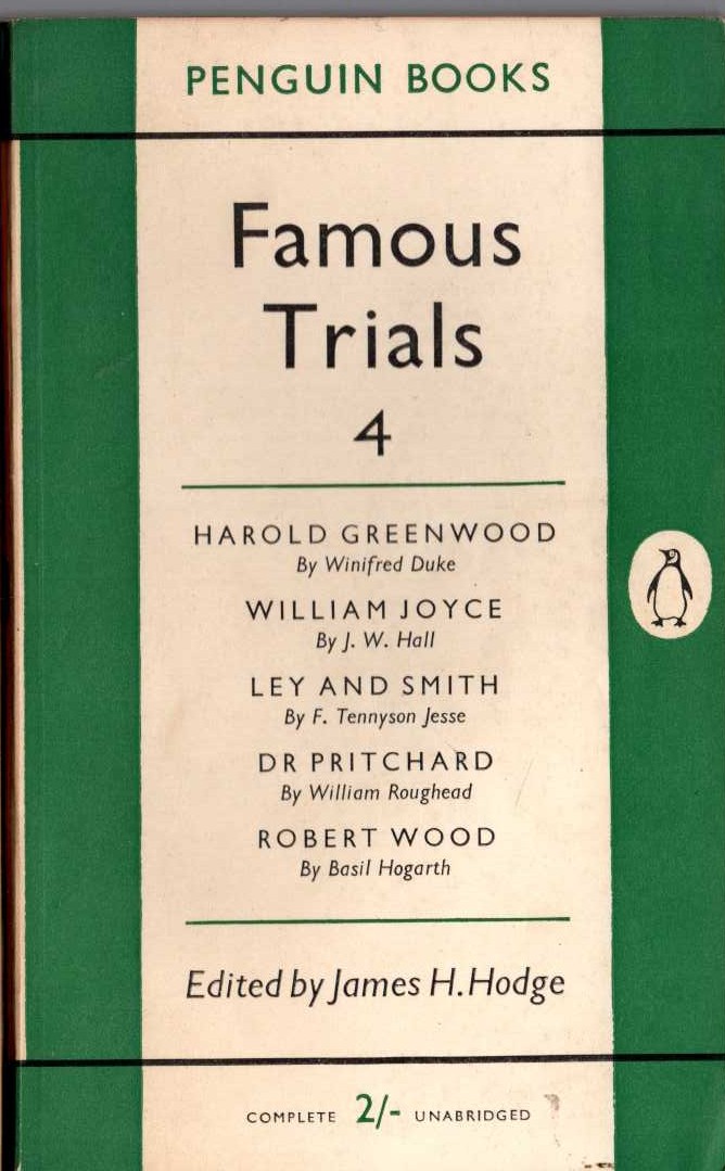 James H. Hodge  FAMOUS TRIALS 4 front book cover image