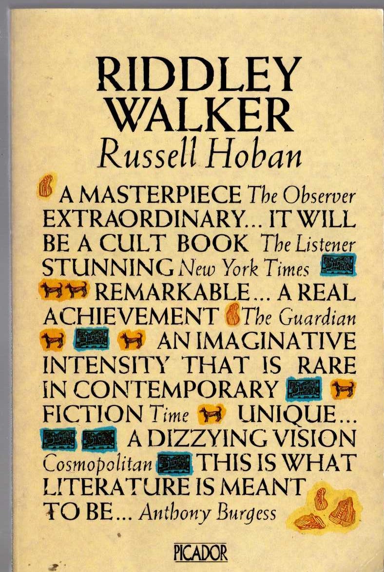 Russell Hoban  RIDDLEY WALKER front book cover image
