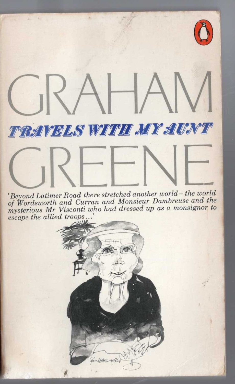 Graham Greene  TRAVELS WITH MY AUNT front book cover image