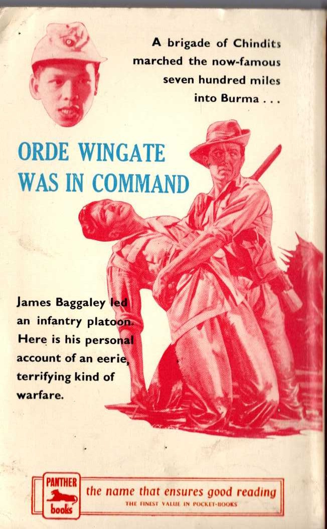 James Baggaley  CHINDIT STORY magnified rear book cover image