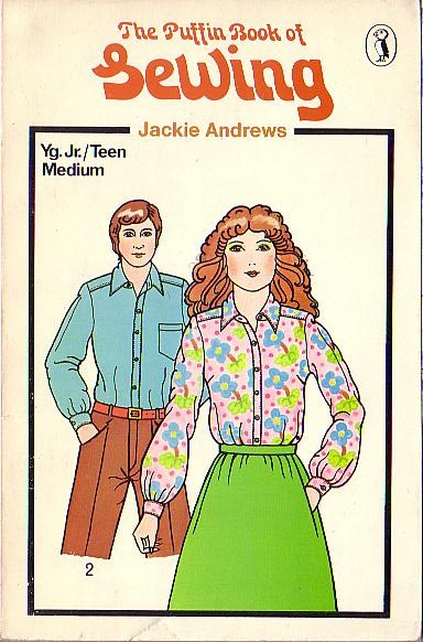 \ SEWING, The Puffin book of by Jackie Andrews front book cover image