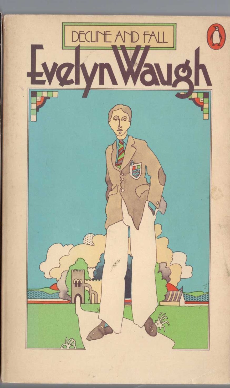 Evelyn Waugh  DECLINE AND FALL front book cover image