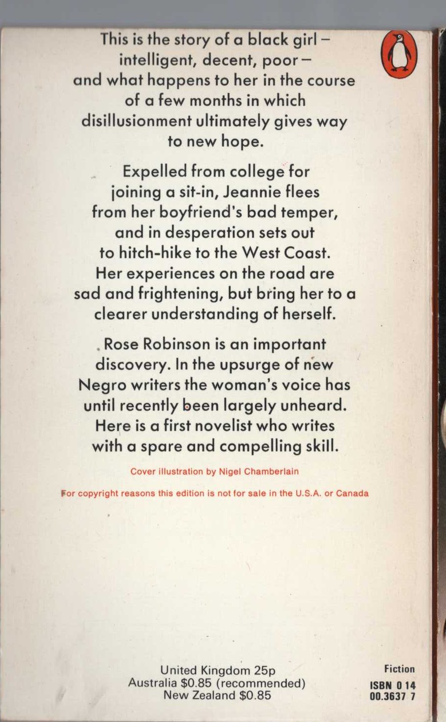 Rose Robinson  EAGLE IN THE AIR magnified rear book cover image