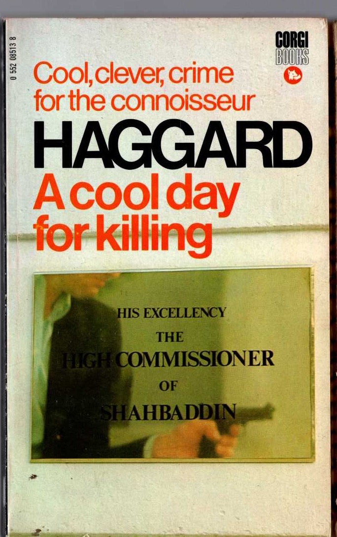William Haggard  A COOL DAY FOR KILLING front book cover image