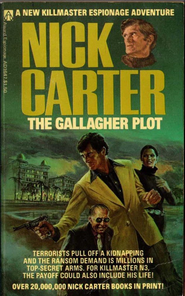 Nick Carter  THE GALLAGHER PLOT front book cover image
