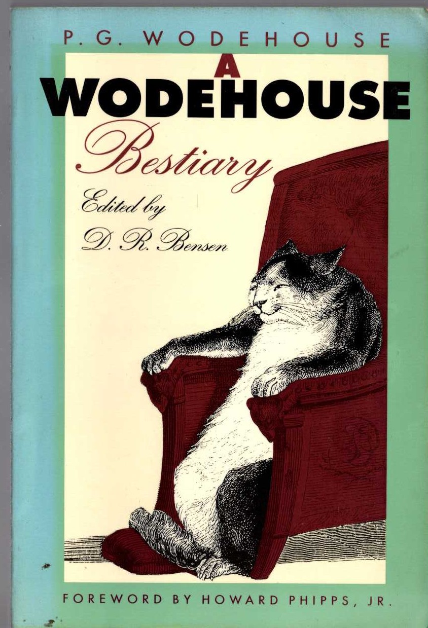 (D.R.Bensen edits) A WODEHOUSE BESTIARY front book cover image