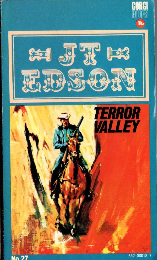 J.T. Edson  TERROR VALLEY front book cover image