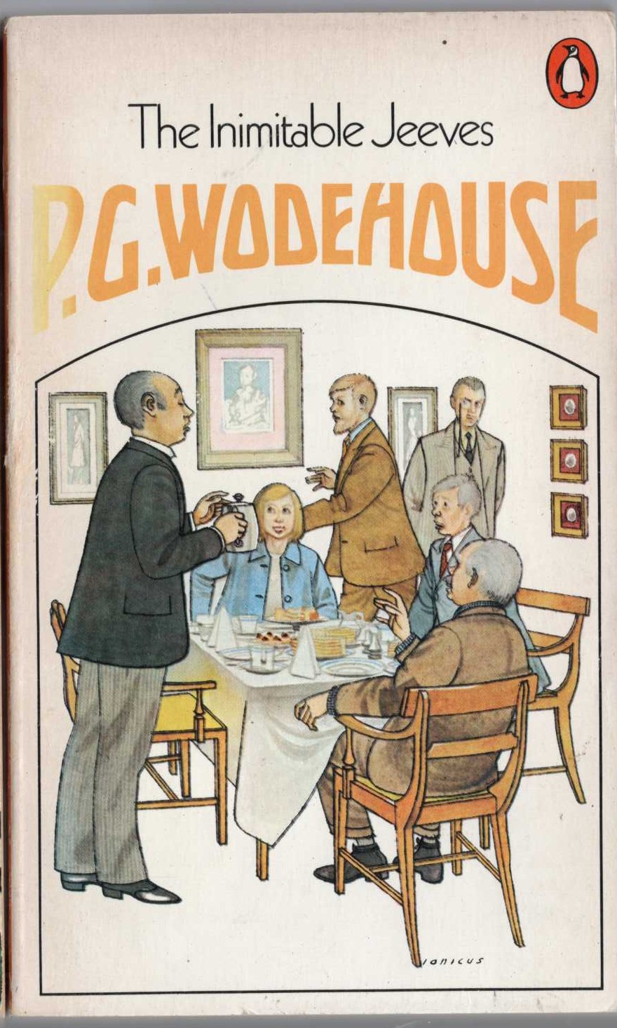P.G. Wodehouse  THE INIMITABLE JEEVES front book cover image