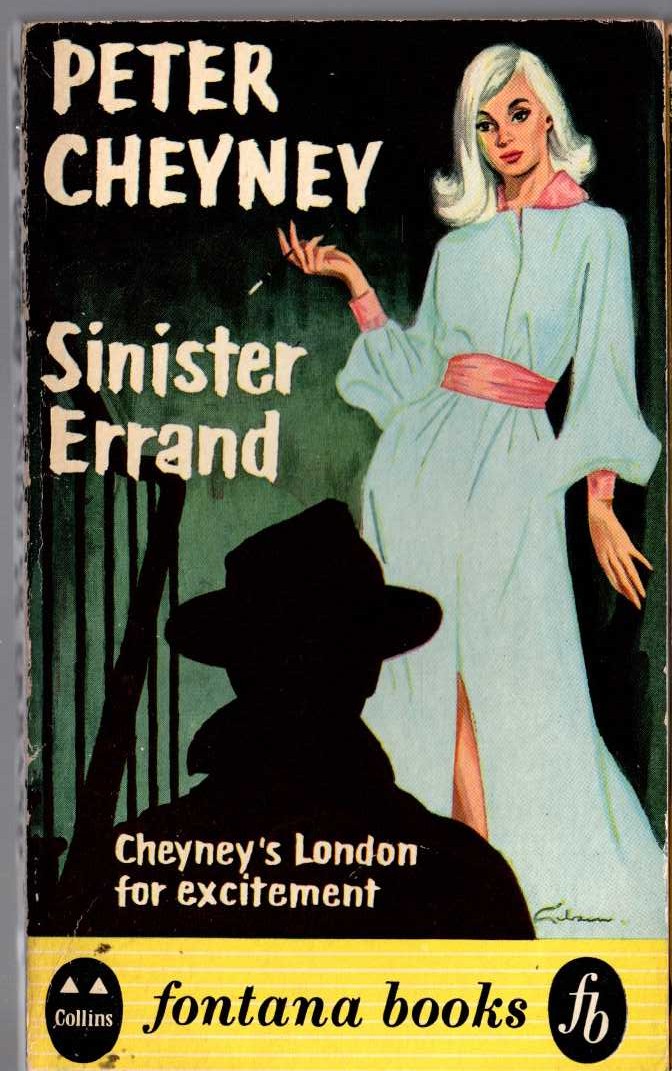 Peter Cheyney  SINISTER ERRAND front book cover image