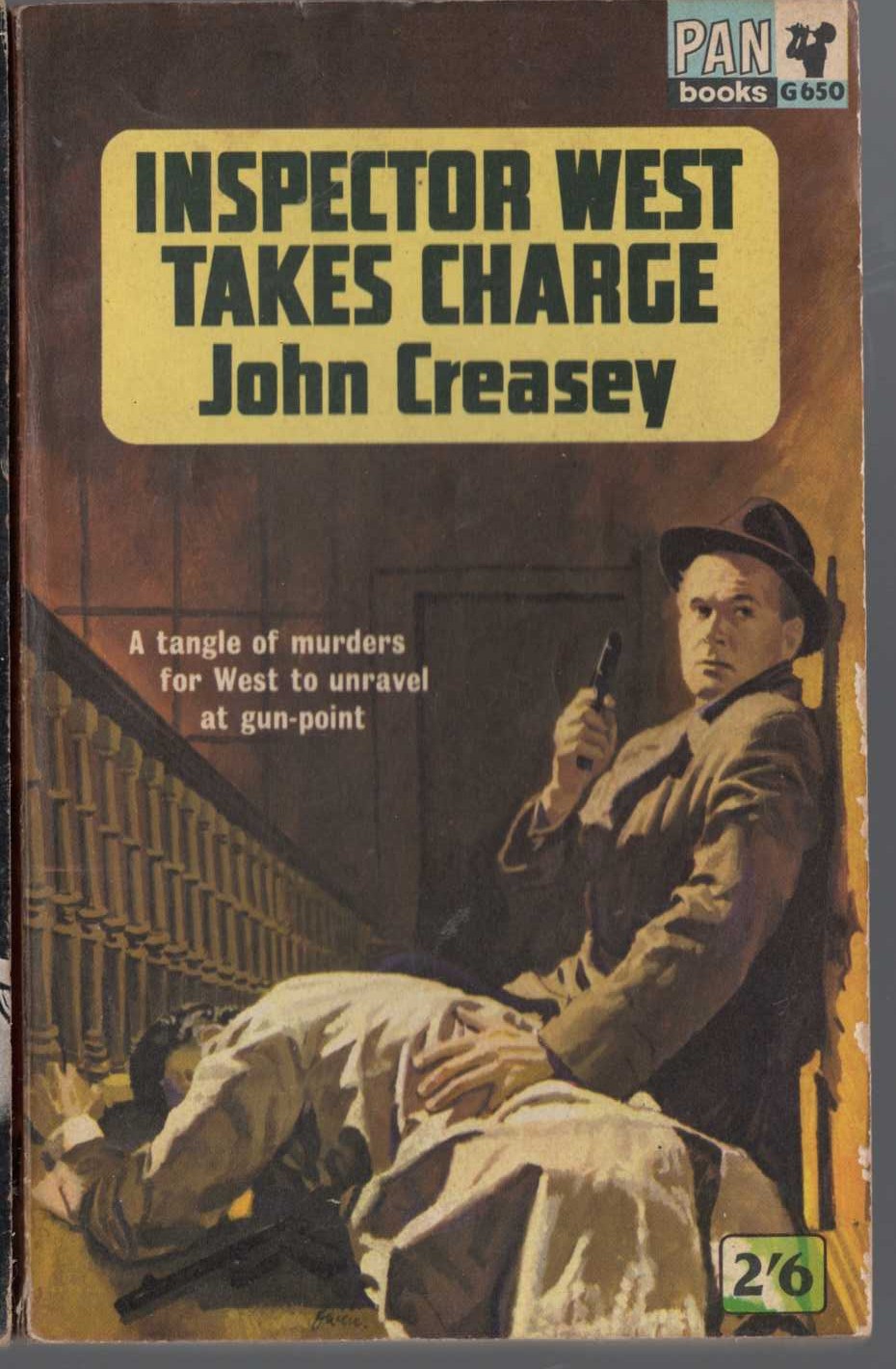 John Creasey  INSPECTOR WEST TAKES CHARGE front book cover image
