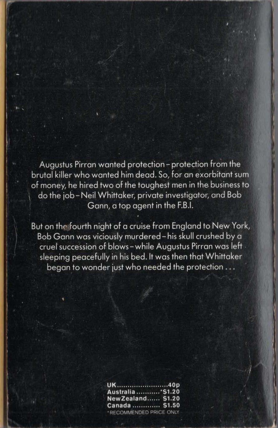 Gordon Ashe  THE MAN WHO STAYED ALIVE magnified rear book cover image