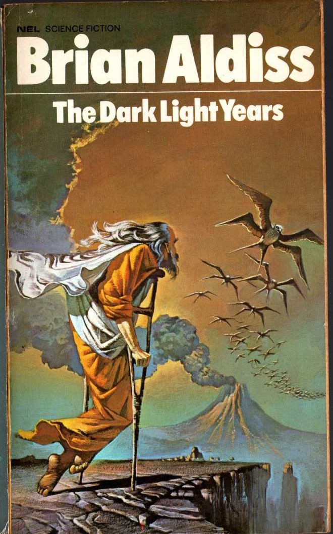 Brian Aldiss  THE DARK LIGHT YEARS front book cover image