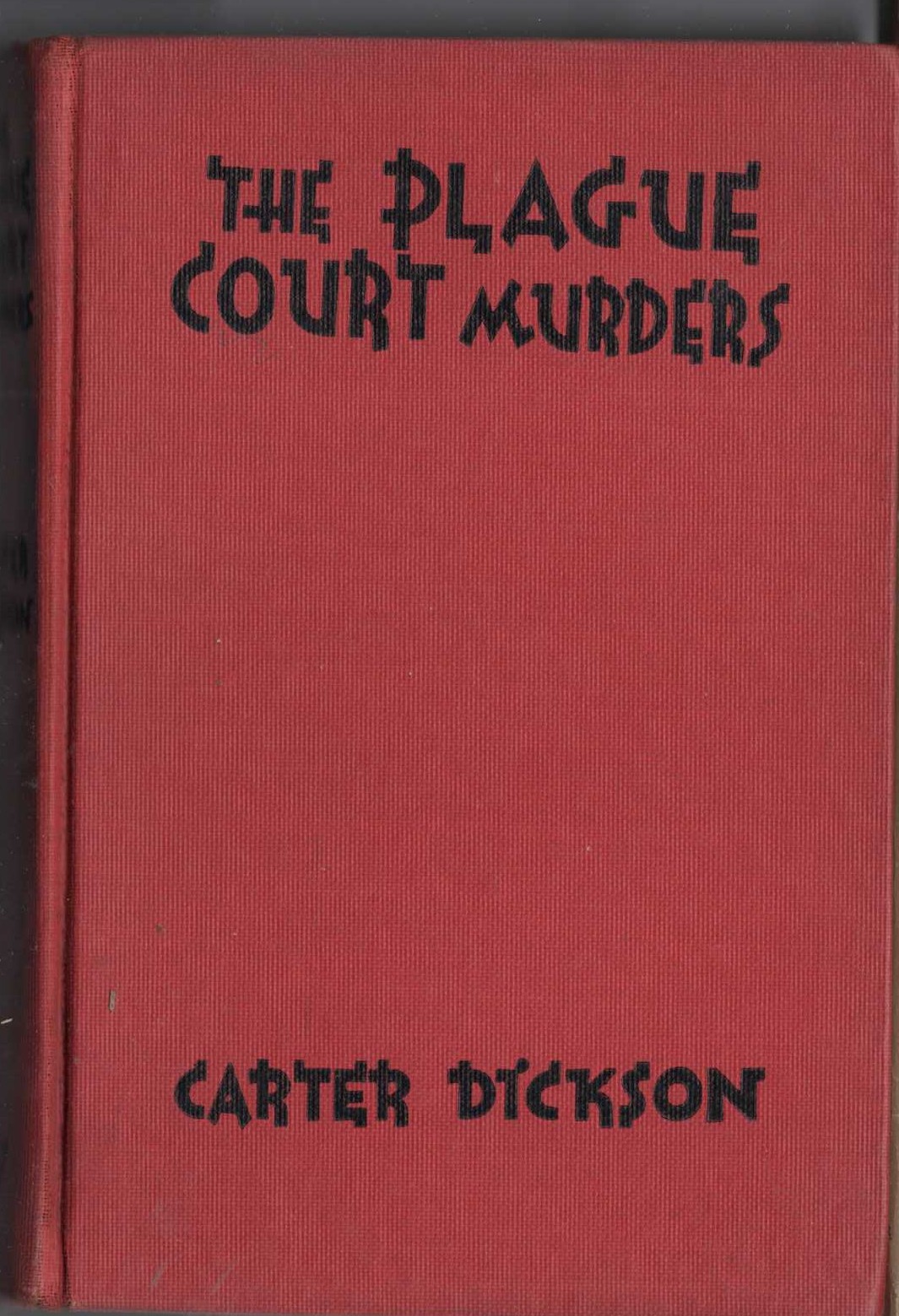 THE PLAGUE COURT MURDERS front book cover image