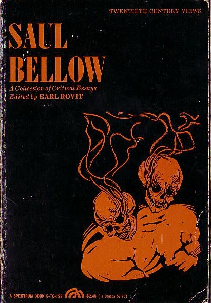 (Earl Rovit edits) SAUL BELLOW. A Collection of Critical Essays front book cover image