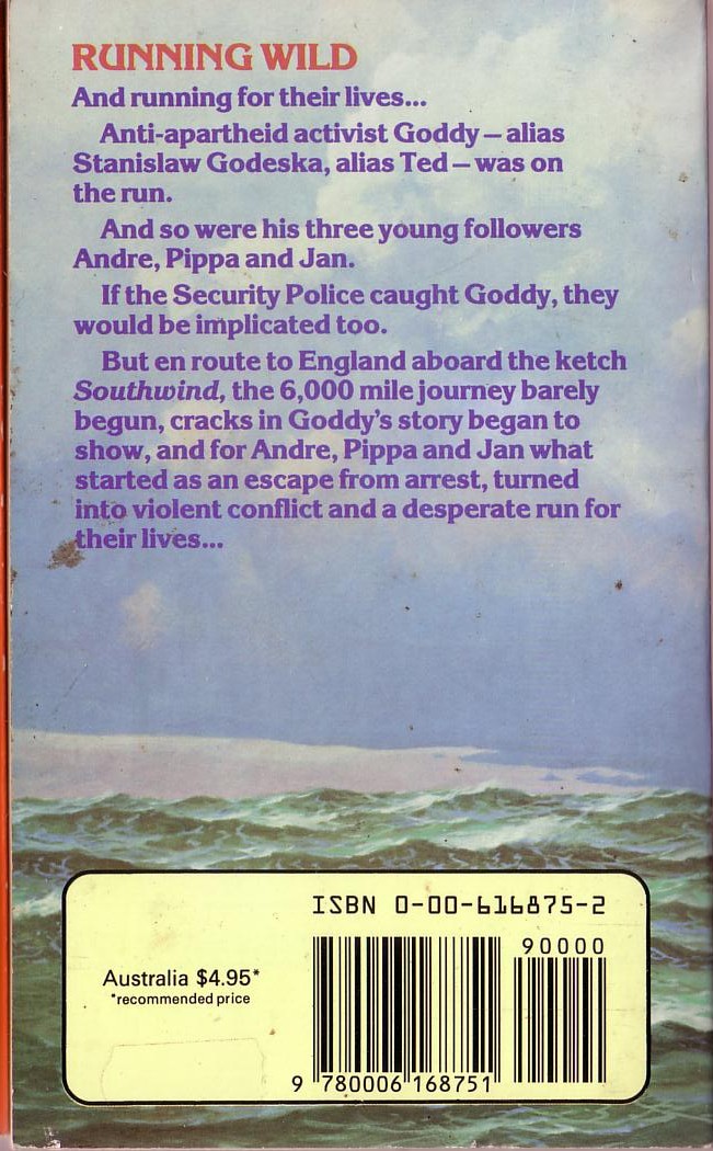 Antony Trew  RUNNING WILD magnified rear book cover image
