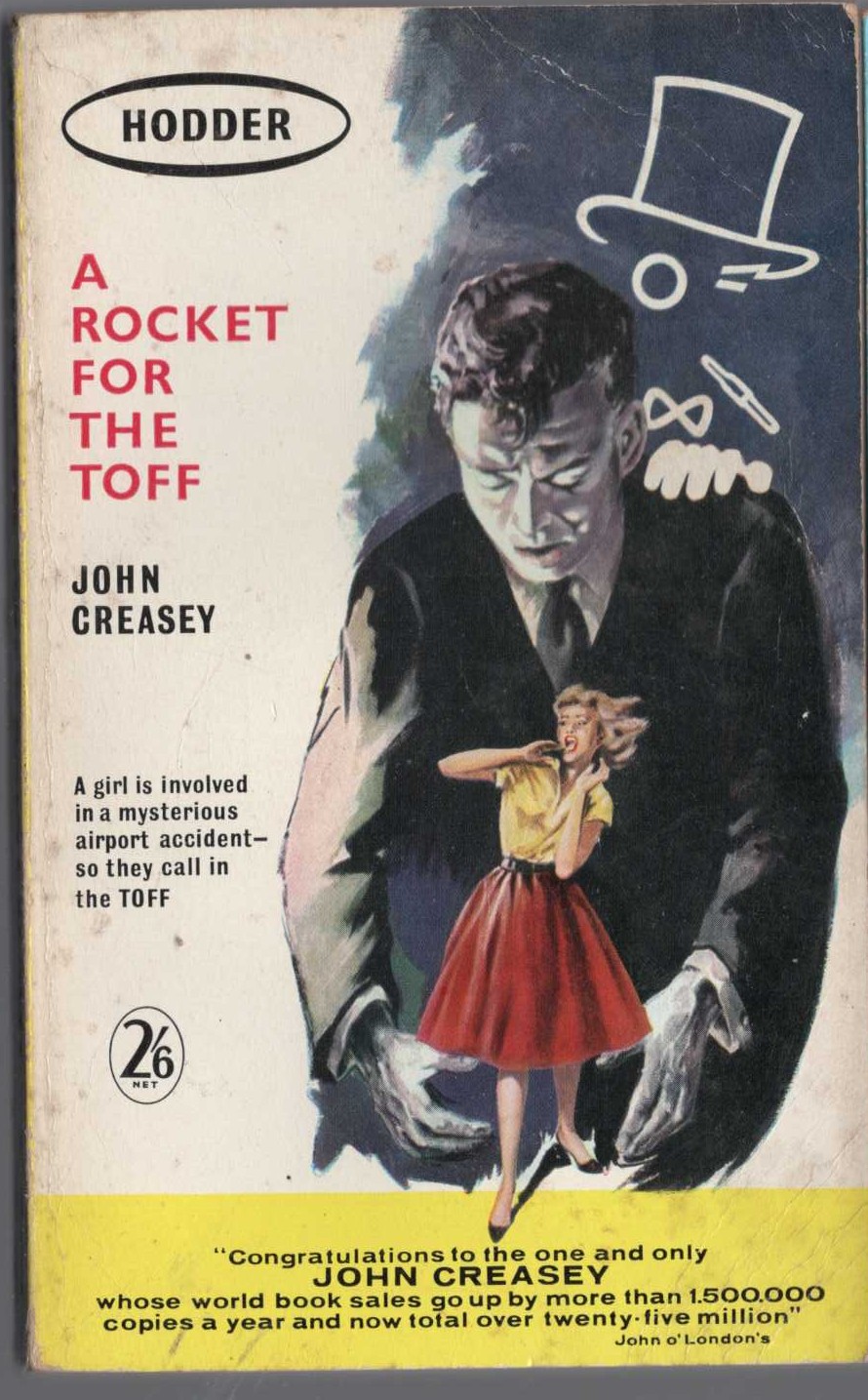 John Creasey  A ROCKET FOR THE TOFF front book cover image
