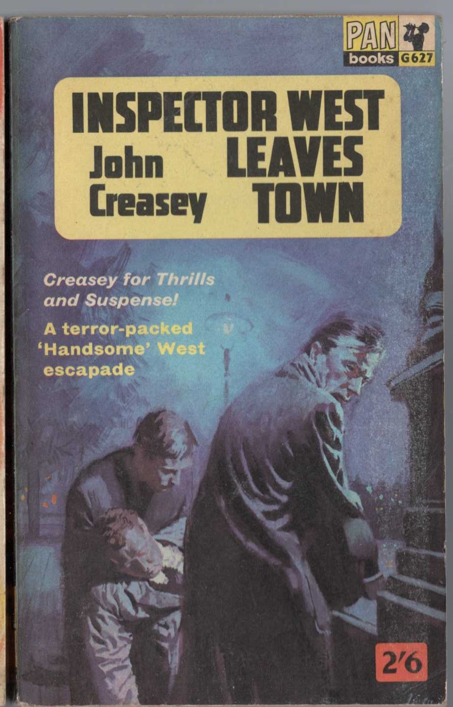 John Creasey  INSPECTOR WEST LEAVES TOWN front book cover image