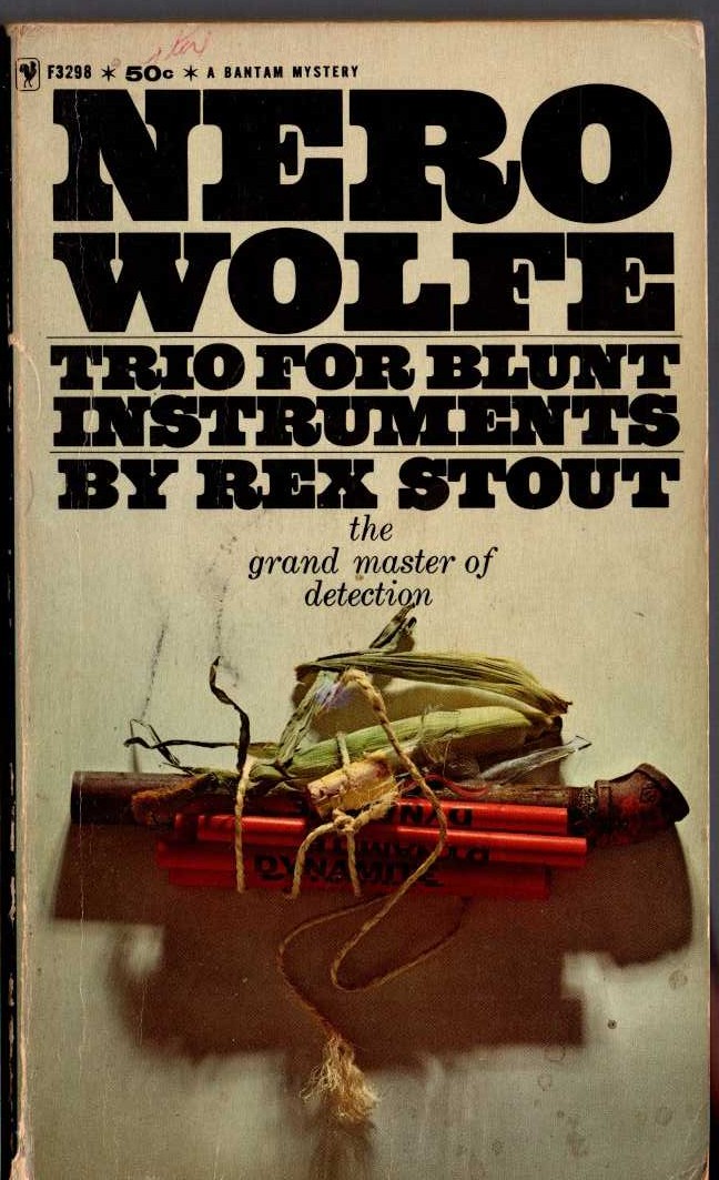 Rex Stout  TRIO FOR BLUNT INSTRUMENTS front book cover image