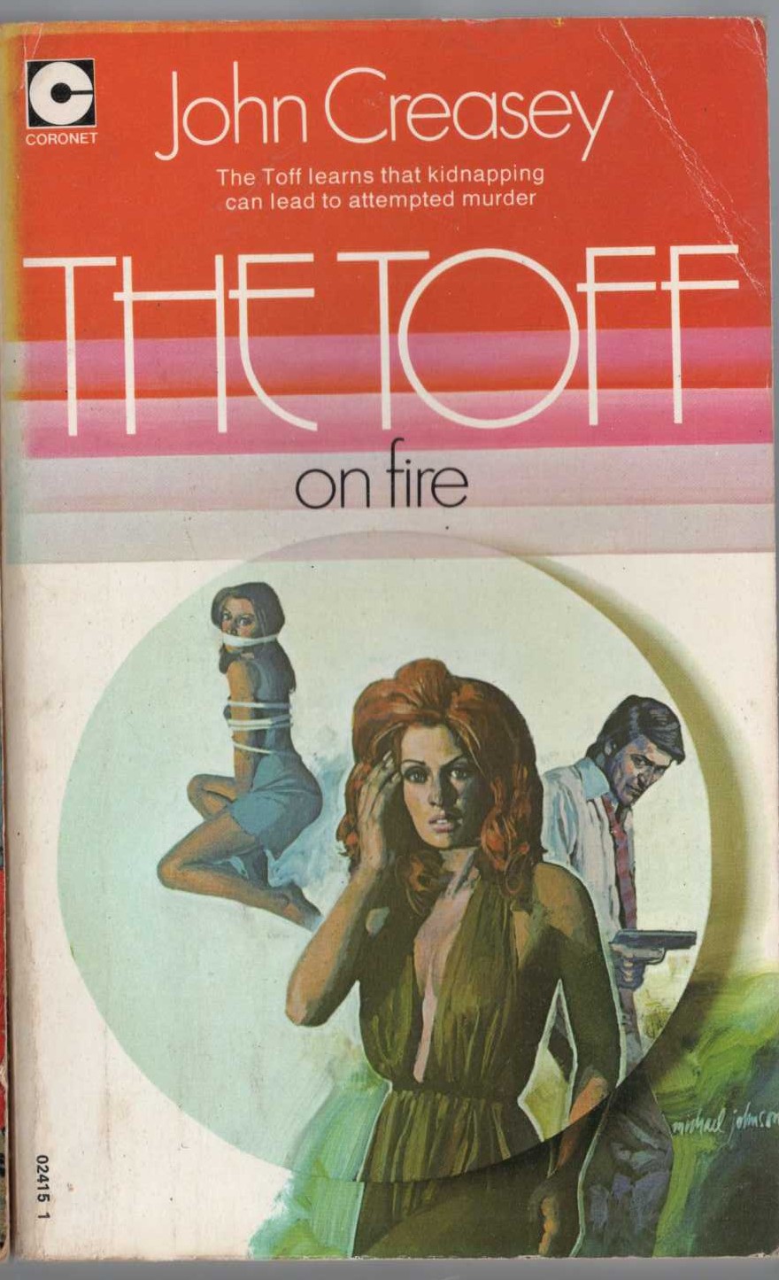 John Creasey  THE TOFF ON FIRE front book cover image