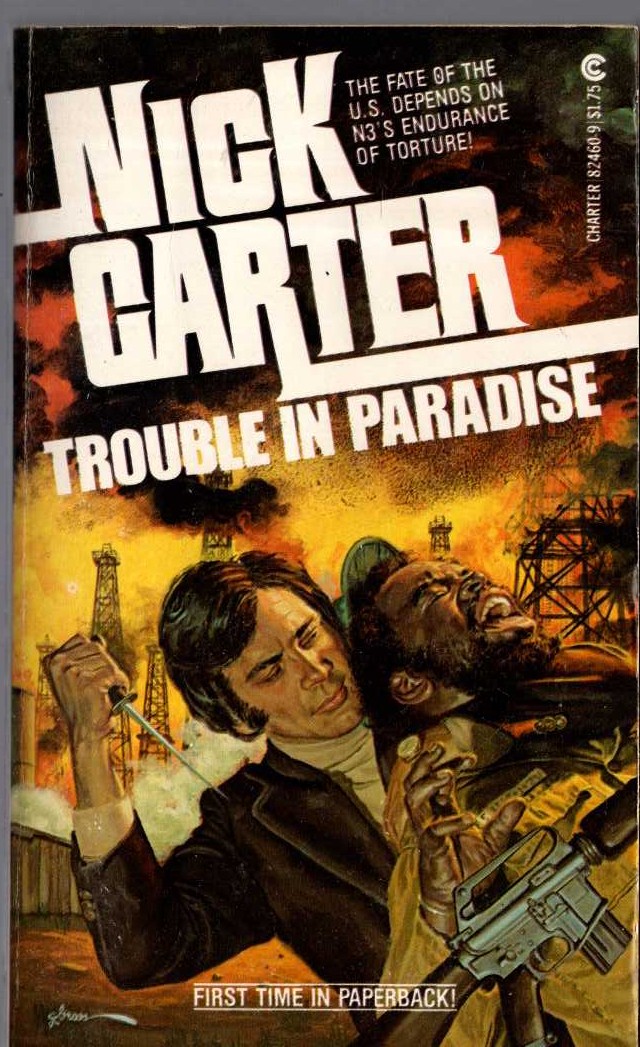 Nick Carter  TROUBLE IN PARADISE front book cover image