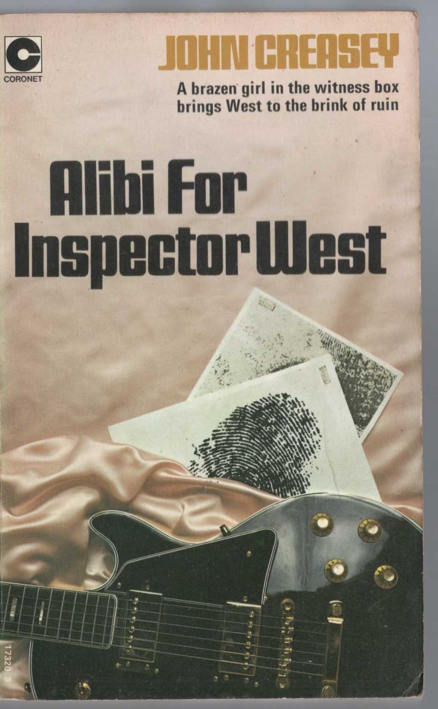 John Creasey  ALIBI FOR INSPECTOR WEST front book cover image