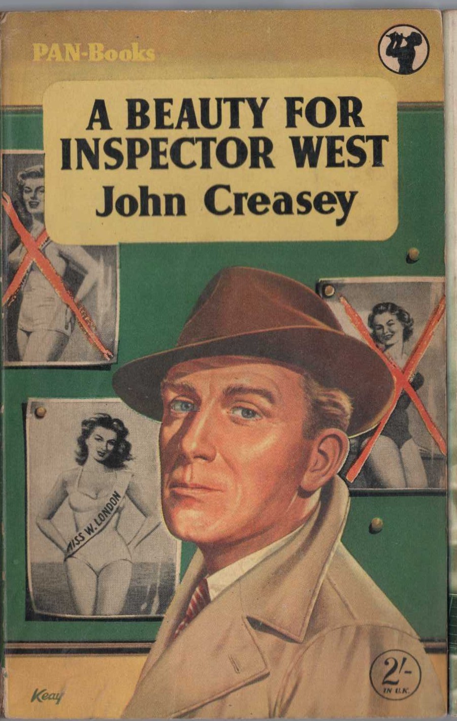 John Creasey  A BEAUTY FOR INSPECTOR WEST front book cover image