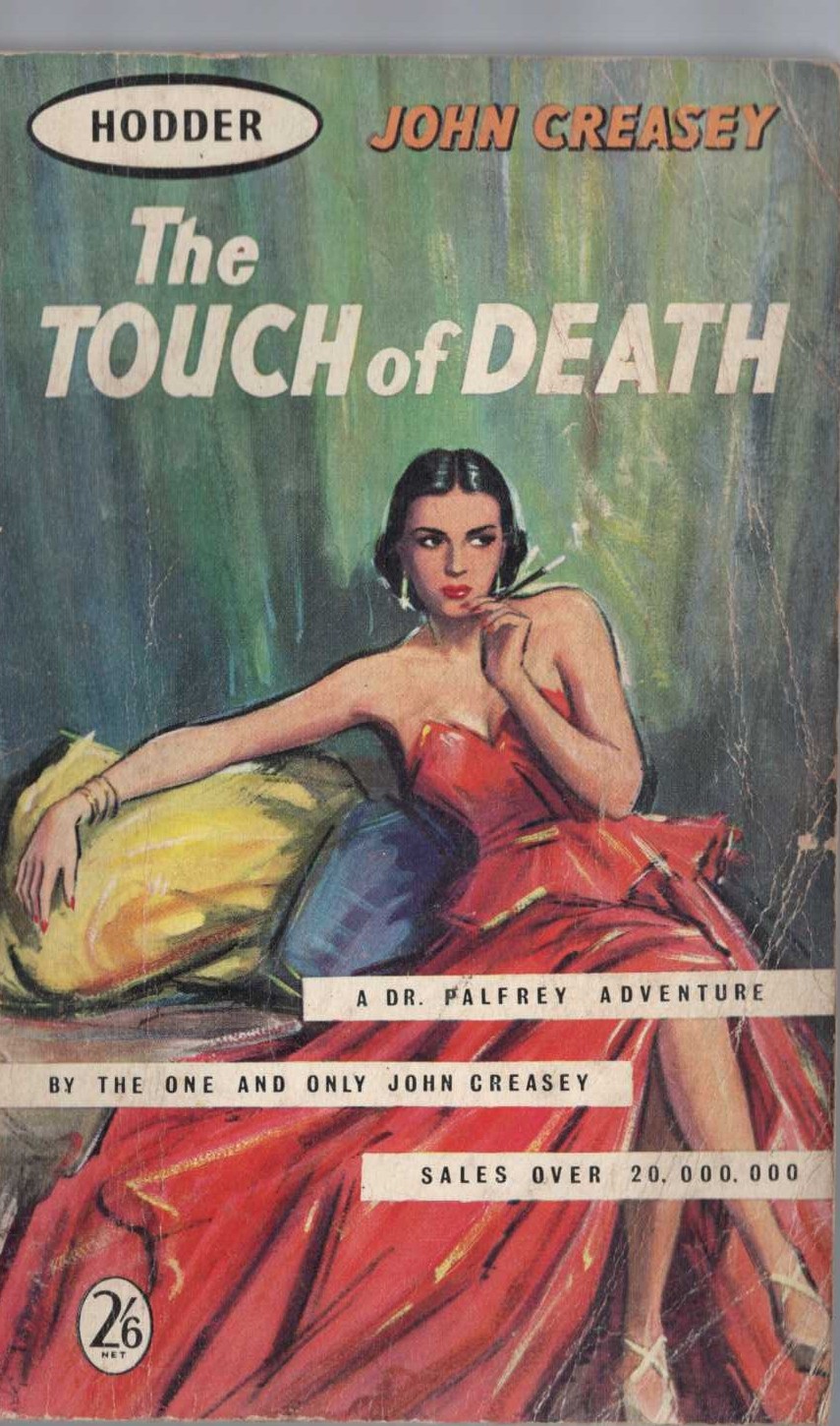 John Creasey  THE TOUCH OF DEATH front book cover image