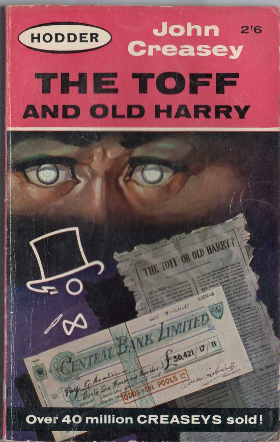 John Creasey  THE TOFF AND OLD HARRY front book cover image
