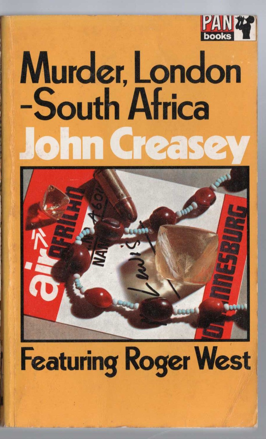 John Creasey  MURDER, LONDON - SOUTH AFRICA front book cover image