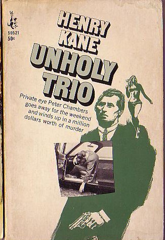 Henry Kane  UNHOLY TRIO front book cover image