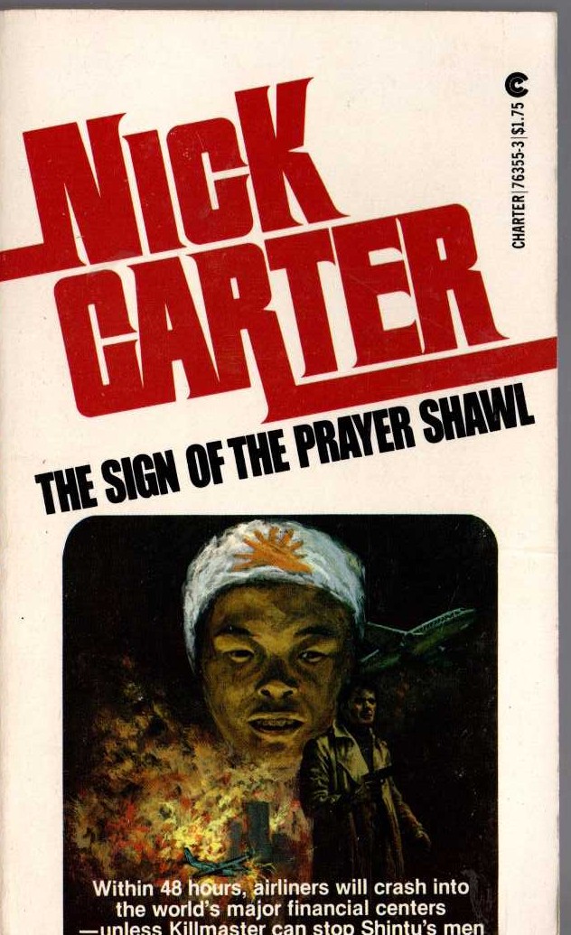 Nick Carter  THE SIGN OF THE PRAYER SHAWL front book cover image