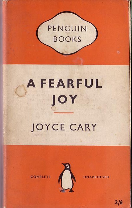 Joyce Cary  A FEARFUL JOY front book cover image