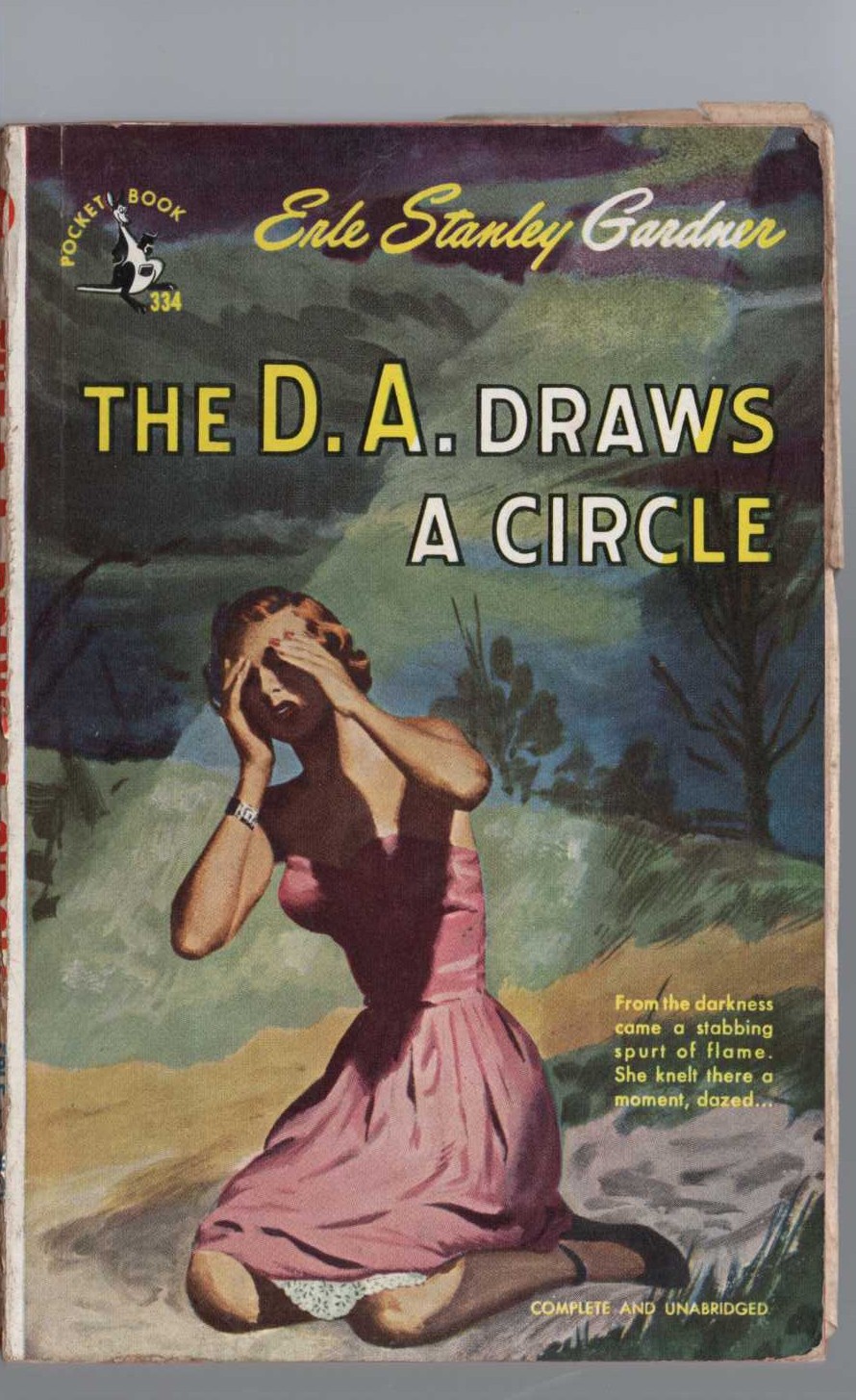 Erle Stanley Gardner  THE D.A. DRAWS A CIRCLE front book cover image