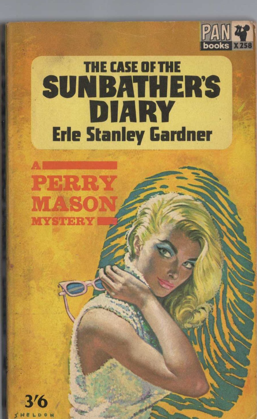 Erle Stanley Gardner  THE CASE OF THE SUN BATHER'S DIARY front book cover image