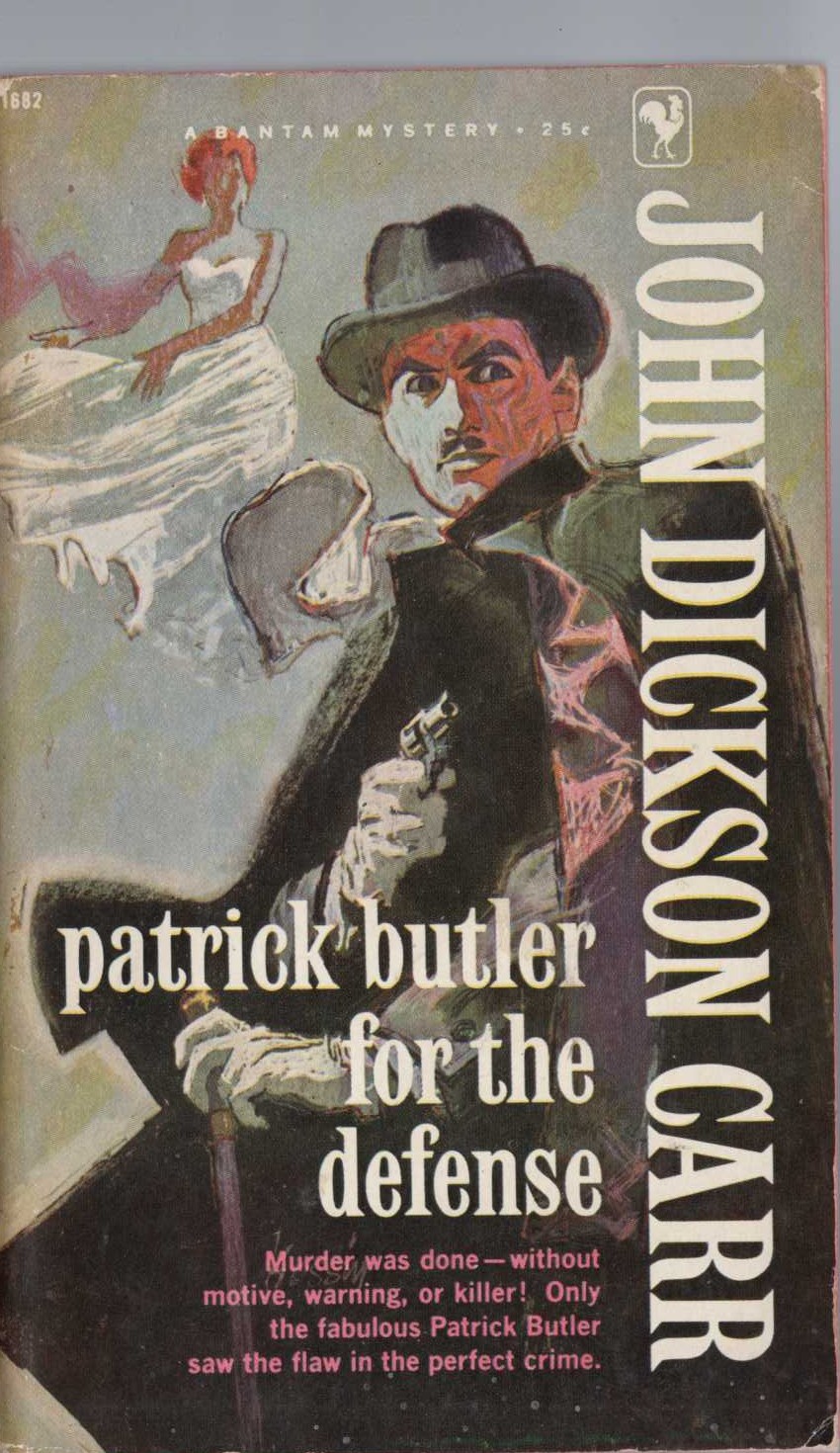 John Dickson Carr  PATRICK BUTLER FOR THE DEFENSE front book cover image