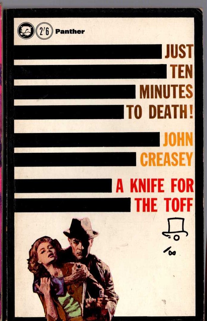 John Creasey  A KNIFE FOR THE TOFF front book cover image