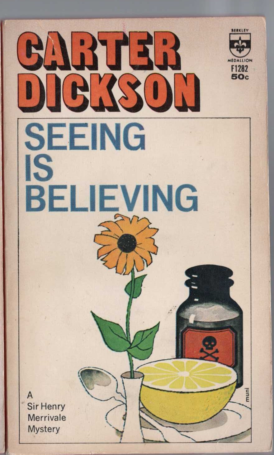 Carter Dickson  SEEING IS BELIEVING front book cover image