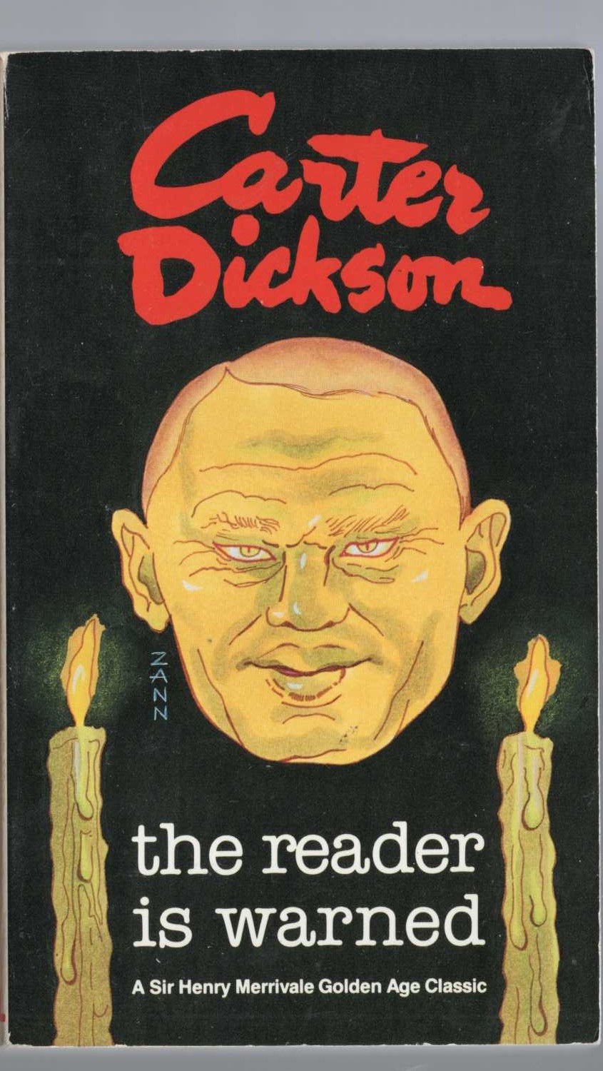 Carter Dickson  THE READER IS WARNED front book cover image