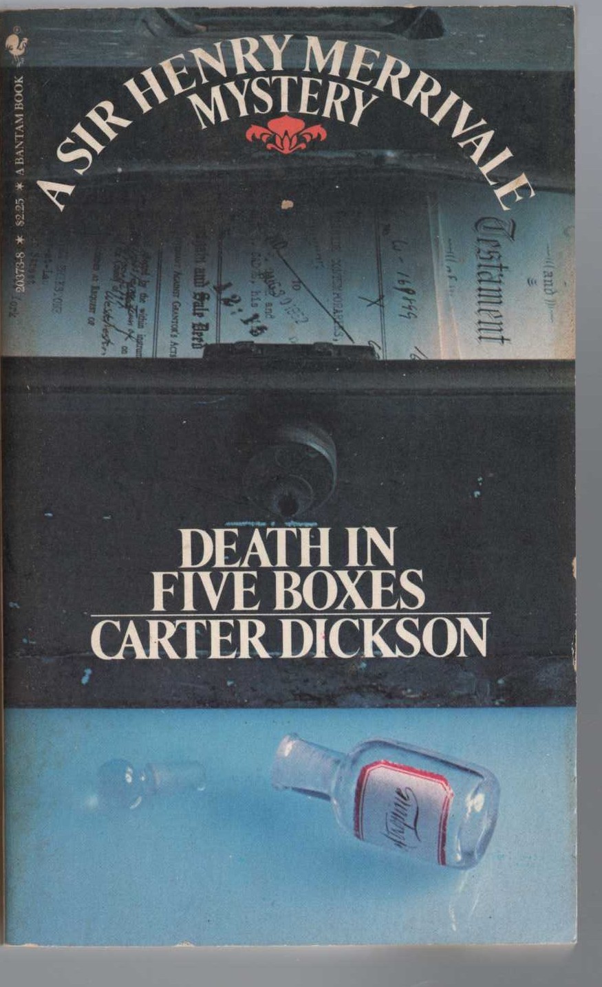 Carter Dickson  DEATH IN FIVE BOXES front book cover image