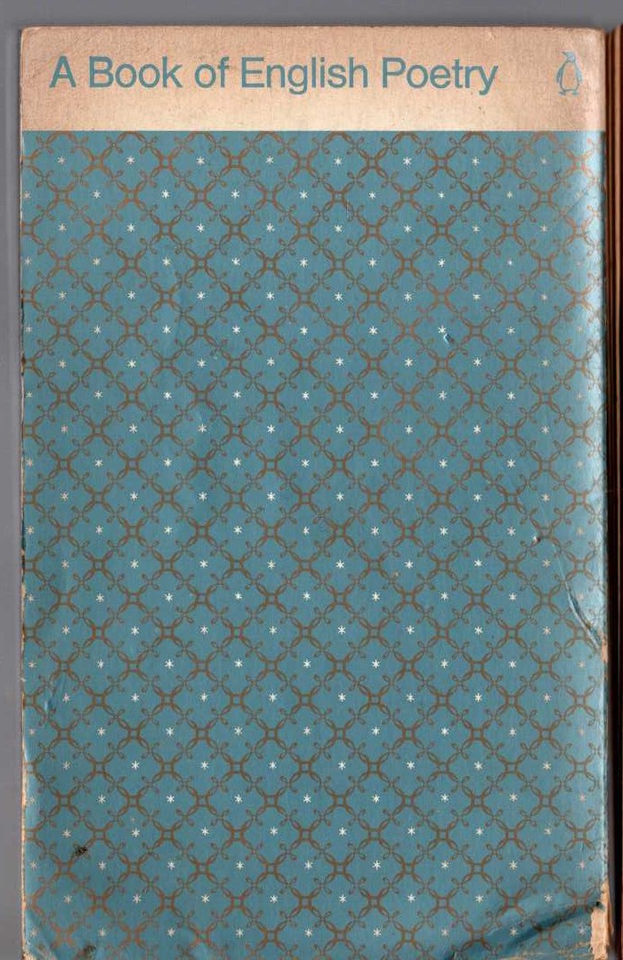 G.B. Harrison (collects) A BOOK OF ENGLISH POETRY magnified rear book cover image