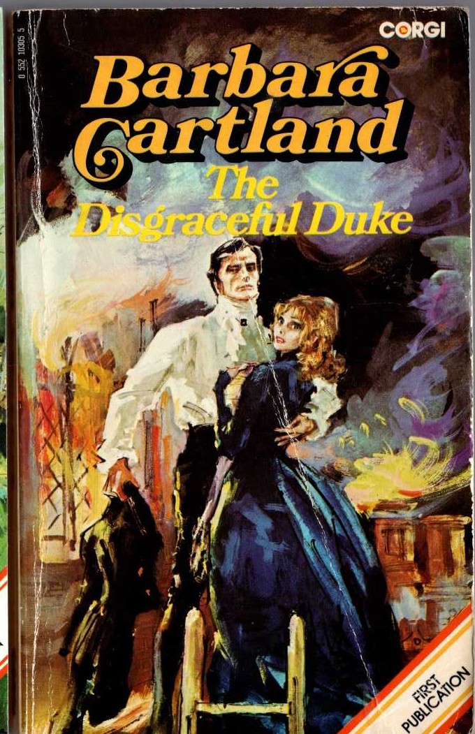 Barbara Cartland  THE DISGRACEFUL DUKE front book cover image