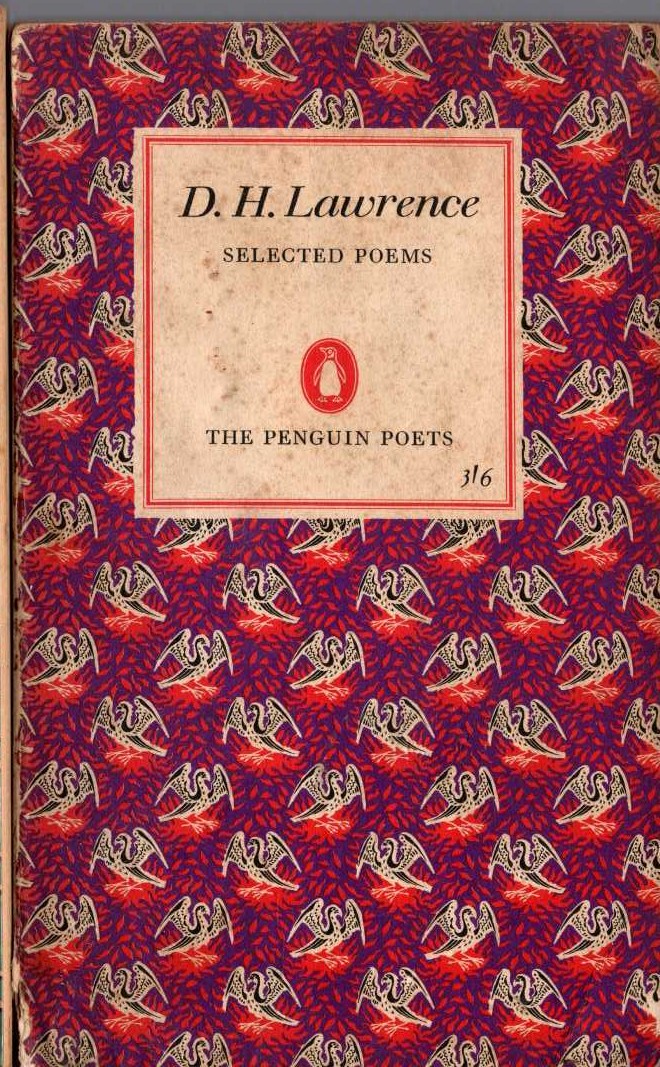 D.H. Lawrence  SELECTED POEMS front book cover image