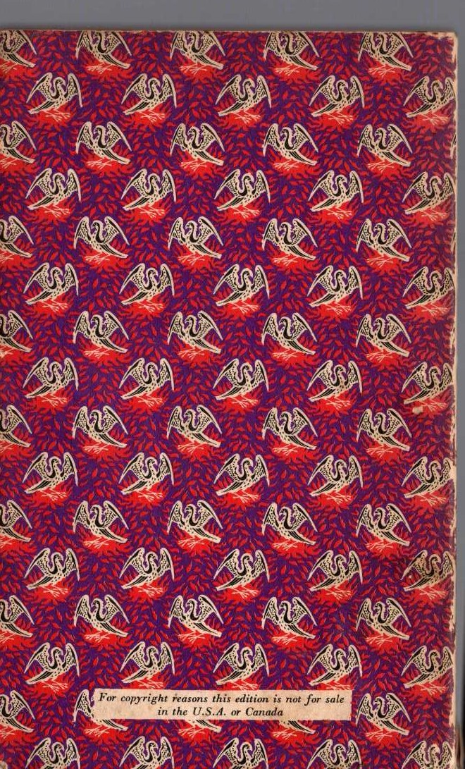D.H. Lawrence  SELECTED POEMS magnified rear book cover image