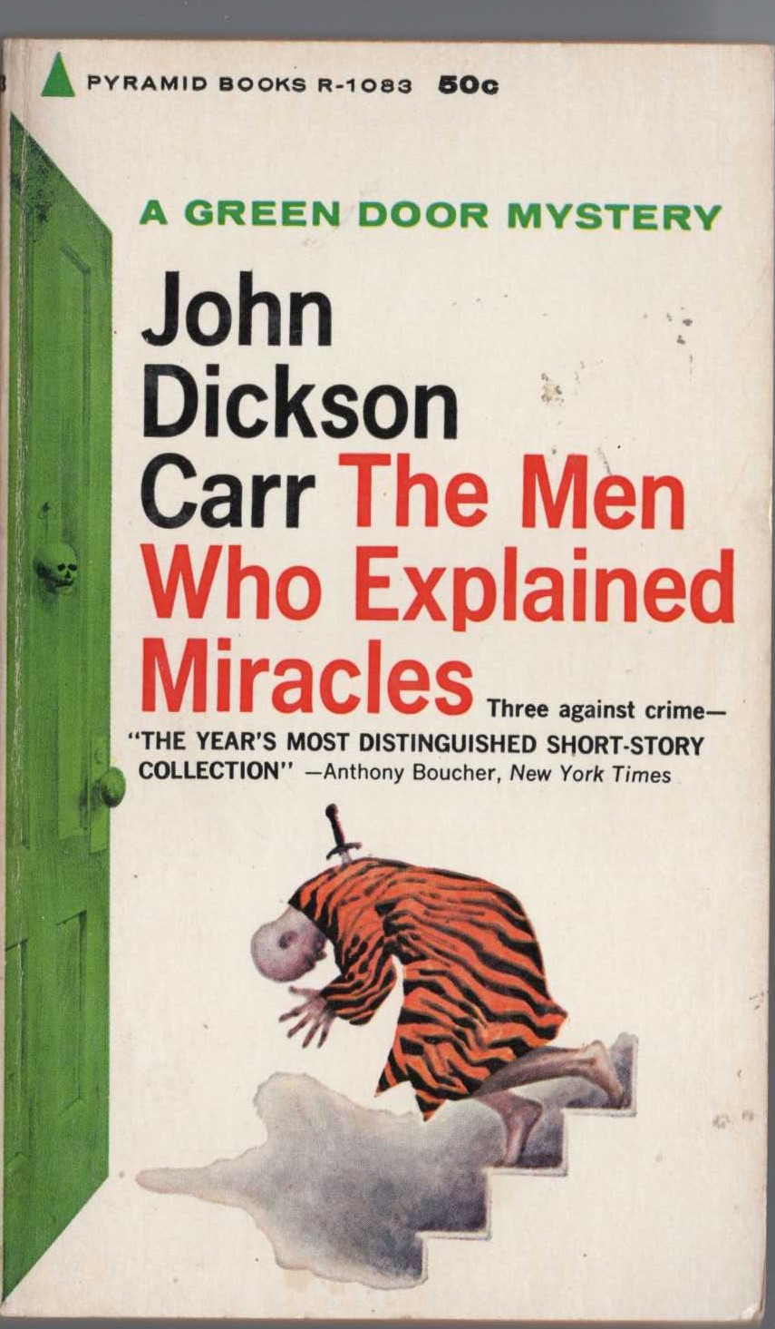 John Dickson Carr  THE MEN WHO EXPLAINED MIRACLES front book cover image