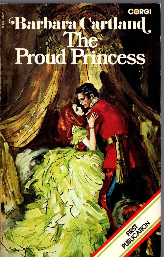 Barbara Cartland  THE PROUD PRINCESS front book cover image