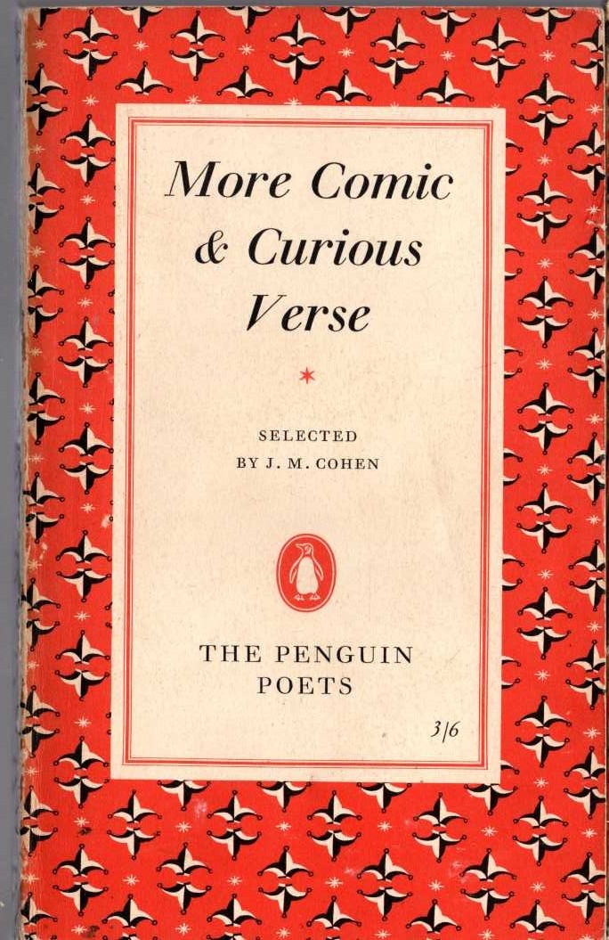 J.M. Cohen (selects) MORE COMIC & CURIOUS VERSE front book cover image