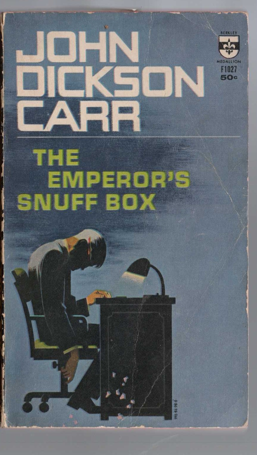 John Dickson Carr  THE EMPEROR'S SNUFF BOX front book cover image